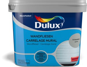 Dulux 5280688 Fresh up Wandfliesen Farbe 750 ml Titanium...