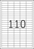 TopStick Nr. 8727 Klebeetiketten Label 100 Blatt A4 Blanko 38,1x12,7 mm