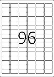 TopStick Nr. 8728 Klebeetiketten Label 100 Blatt A4 Blanko 30,5x16,9 mm
