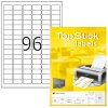 TopStick Nr. 8728 Klebeetiketten Label 100 Blatt A4 Blanko 30,5x16,9 mm