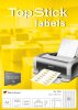 TopStick Nr. 8728 Klebeetiketten Label 100 Blatt A4 Blanko 30,5x16,9 mm