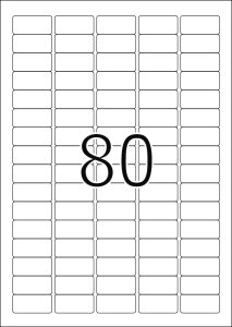 TopStick Nr. 8660 Klebeetiketten Label 100 Blatt A4 Blanko 35,6x16,9 mm