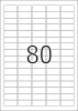 TopStick Nr. 8660 Klebeetiketten Label 100 Blatt A4 Blanko 35,6x16,9 mm
