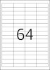 TopStick Nr. 8730 Klebeetiketten Label 100 Blatt A4 Blanko 48,3x16,9 mm