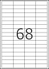 TopStick Nr. 8729 Klebeetiketten Label 100 Blatt A4 Blanko 48,5x16,9 mm