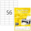 TopStick Nr. 8700 Klebeetiketten Label 100 Blatt A4 Blanko 52,5x21,2 mm