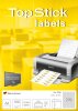 TopStick Nr. 8790 Klebeetiketten Label 100 Blatt A4 Blanko 17,8x10 mm