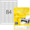 TopStick Nr. 8724 Klebeetiketten Label 100 Blatt A4 Blanko 46x11,1 mm