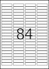 TopStick Nr. 8724 Klebeetiketten Label 100 Blatt A4 Blanko 46x11,1 mm