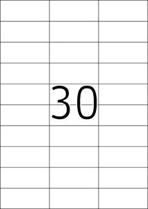TopStick Nr. 8703 Klebeetiketten Label 100 Blatt A4 Blanko 70x29,7 mm