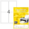 TopStick Nr. 8775 Klebeetiketten Label 100 Blatt A4 Blanko 99,1x139 mm