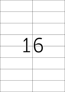 TopStick Nr. 8712 Klebeetiketten Label 100 Blatt A4 Blanko 105x37 mm