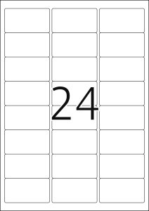 TopStick Nr. 8777 Klebeetiketten Label 100 Blatt A4 Blanko 64x34 mm