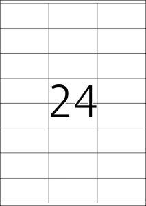 TopStick Nr. 8705 Klebeetiketten Label 100 Blatt A4 Blanko 70x36 mm