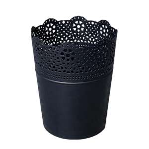 Blumentopf LUZIA Schwarz 18 cm Pflanztopf Übertopf...