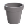 Blumentopf VALENCIA Pflanztopf Übertopf Blumenkübel Kunststoff steingrau Ø 24 cm