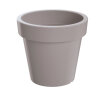 Blumentopf VALENCIA Pflanztopf Übertopf Blumenkübel Kunststoff mocca Ø 24 cm