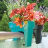 Balkonkasten ALTEA terrakotta rund Geländertopf Blumenkasten