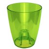Orchideentopf CULTIVA Rund transparent Grün 16 cm Blumentopf Übertopf Kunststoff