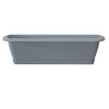 Set Blumenkasten ALZIRA + Untersetzer 60 cm steingrau Balkonkasten Pflanzkasten