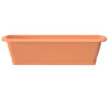 Set Blumenkasten ALZIRA + Untersetzer 80 cm terrakotta Balkonkasten Pflanzkasten