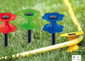 Gartenschlauchführung CALP mit Erdspieß Schlauchführung Kabelführung bunt 1 Stk
