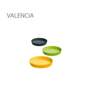 Untersetzer VALENCIA Ø19 cm limette Tropfschale Untertopf Kunststoff rund