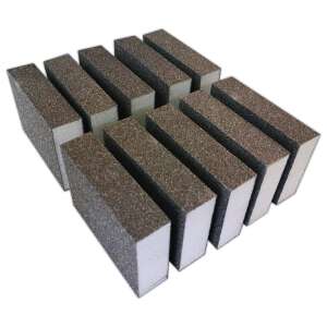 10x Schleifschwamm Schleifklotz Schleifvlies Holz...