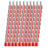 100 Stk. Aderendhülsen isoliert einadrig 1 mm² DIN 46228 Crimp Isolierung Rot