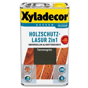 Xyladecor Holzschutzlasur 2in1 Tannengrün 2,5 l...