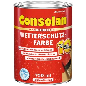 Consolan Wetterschutzfarbe 750 ml Deckend Außen...