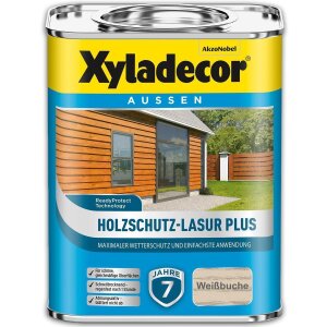 Xyladecor Holzschutz-Lasur PLUS Weißbuche 2,5 l...