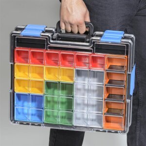 Allit EuroPlus Pro K44/18 Profi Kleinteilekoffer Box Kasten Transparenter Deckel