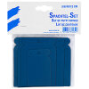 4er Set Japanspachtel Kunststoff 50 / 75 / 100 / 120 mm im Beutel blau