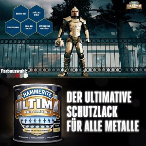 Hammerite ULTIMA Metallschutzlack Rost 250 ml glänzend Schokoladenbraun RAL 8017