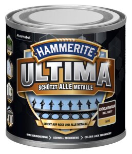 Hammerite ULTIMA Metallschutzlack Rost 250 ml matt...