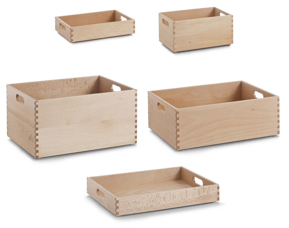 Zeller Allzweckkiste Buche Holz-Kiste Holz-Box Spielzeugbox