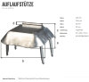ALBERTS Auflaufstütze Auflaufschuh Anschlag Feststeller Torstopper 130x130 mm