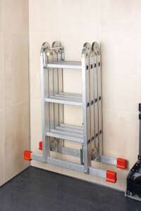 2x ALBERTS Leiterhaken Wandhaken Deckenhaken Befestigung mit Schloss 282x216 mm