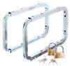2x ALBERTS Leiterhaken Wandhaken Deckenhaken Befestigung mit Schloss 282x216 mm