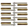 10x Ankerstange M10 x 130 mm Edelstahl A4 Verbundanker + 10x Verbundankerpatrone M10