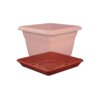 Geli Nora Untersetzer Pflanzschale Planter Kunststoff eckig Größe 5 terracotta