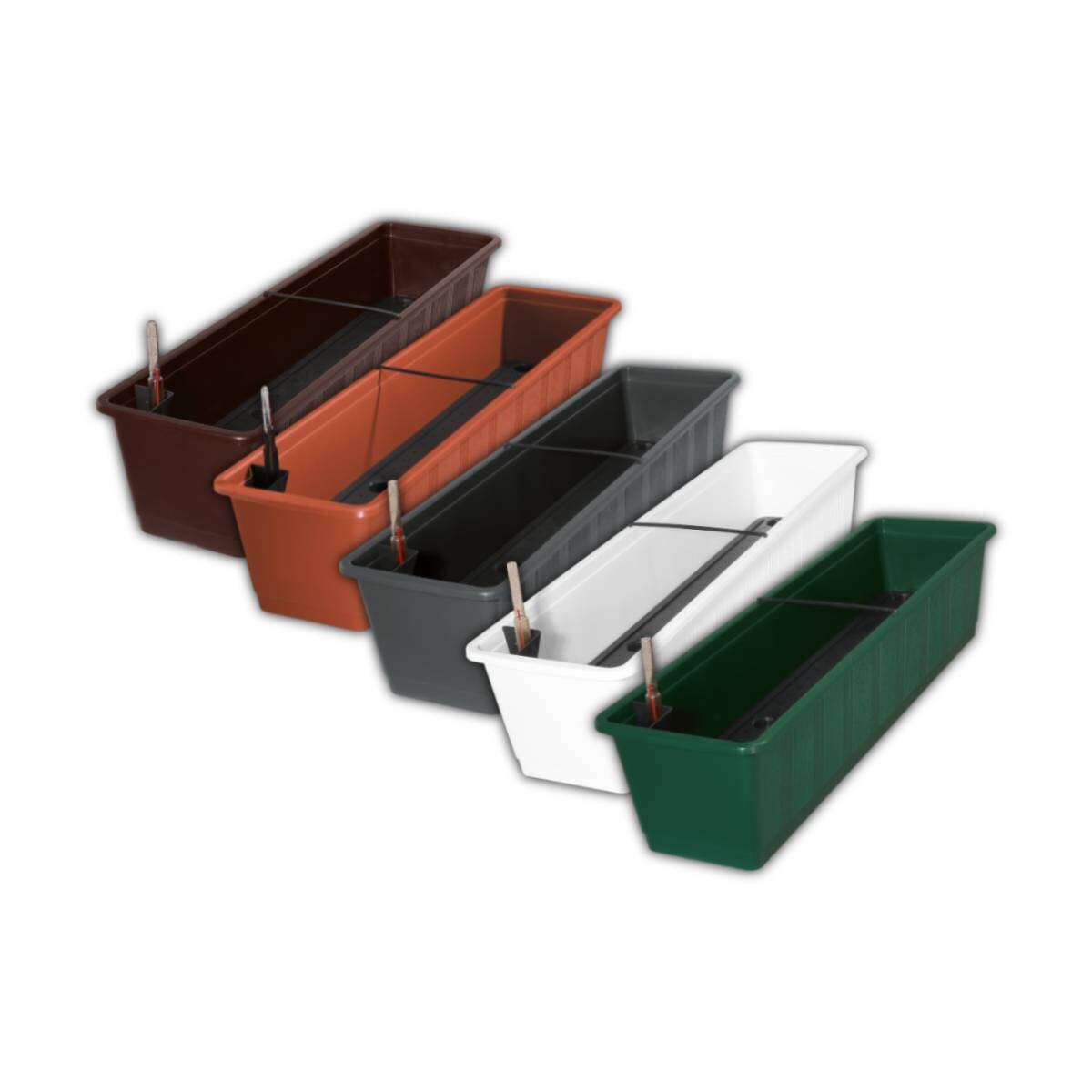 Kleiner Blumenkasten Fr Gelnder Achla Designs Blumenkasten-Set Mit  Halterungen Fr 2x4-Gelnder  Kleiner Grner Blumentopf 55,9 Cm Achla  Designs Kleiner Blumentopf