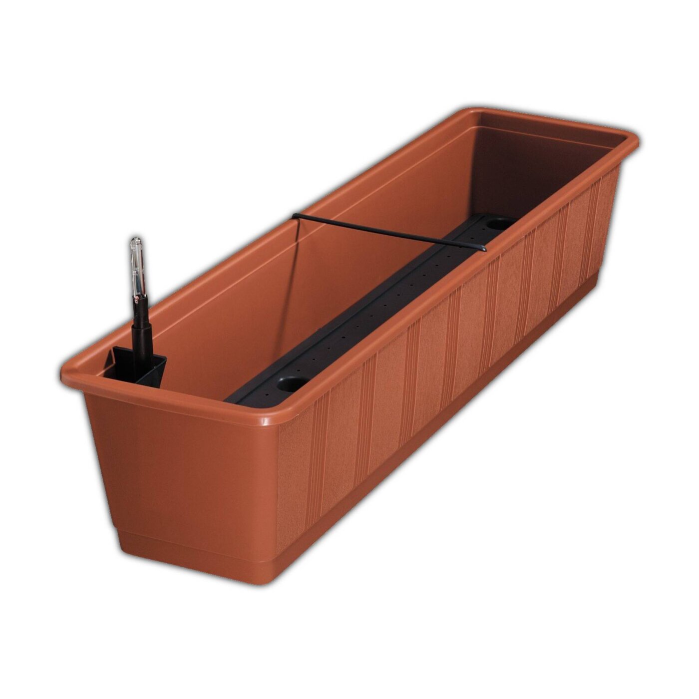 blumenkasten balkon rattan 2 x Balkonkasten BEGONIA in Rattan-Optik mit Stahlaufhngung, Breite 5   Kreher Technik