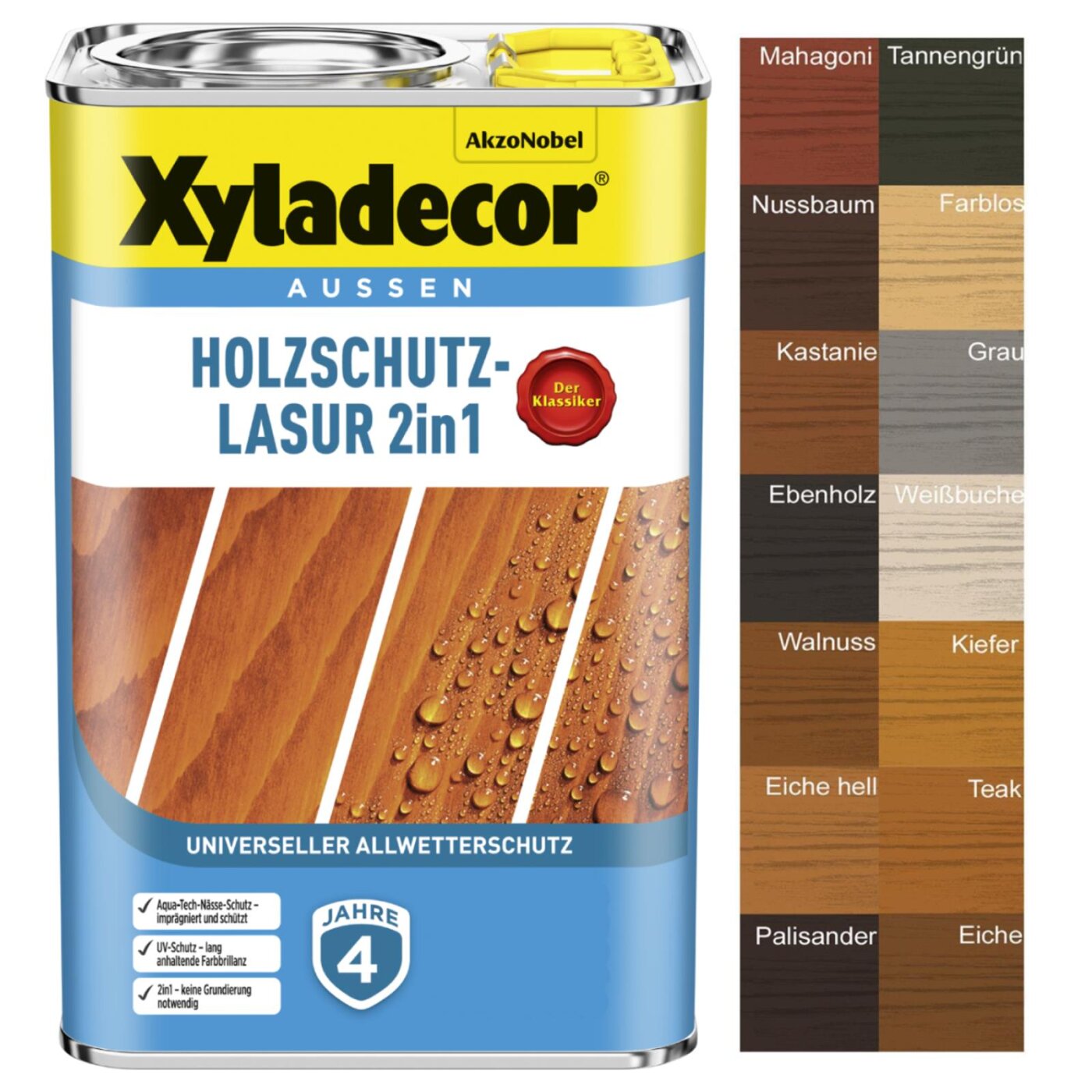 Impregnante per legno da esterno a base acqua trasparente, 0.25 lt, 2 Impregnante per legno da esterno a base acqua trasparente, 0.25 lt, 2