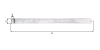ALBERTS Ladenband Torband Beschlag Stahl verzinkt Rolle Ø 20 mm Maße 982x60 mm