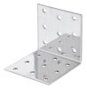 20x ALBERTS Lochplattenwinkel Stuhlwinkel Verbinder Stahl verzinkt 40x40x60 mm