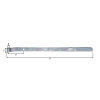 ALBERTS Ladenband Torband Beschlag Stahl verzinkt Rolle Ø 16 mm Maße 783x40 mm