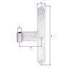 ALBERTS Kreuzband Torband Mittelband Stahl verzinkt Rolle Ø 16 mm Maße 300x40 mm