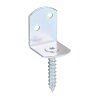 24x ALBERTS Flechtzaunhalter Stuhlwinkel Stahl verzinkt 38x32x30 mm mit Schraube